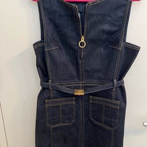 Tory Burch Zip Up Denim Dress